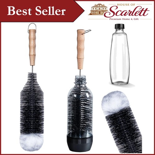 Versatile bottle brush with - brush,